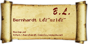 Bernhardt László névjegykártya